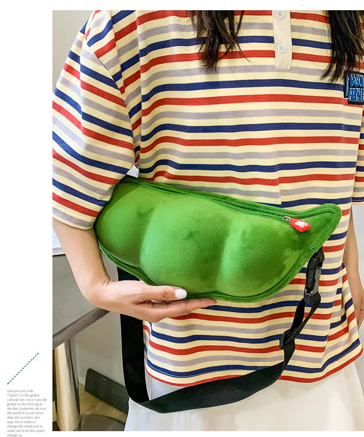 Edamame Shape Messenger Bag