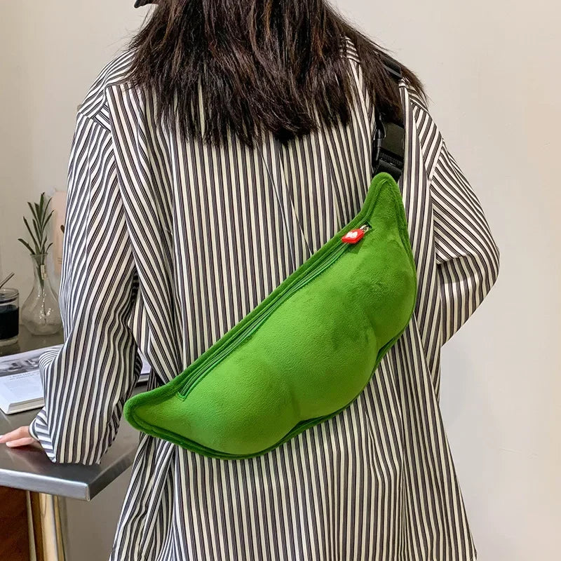 Edamame Shape Messenger Bag