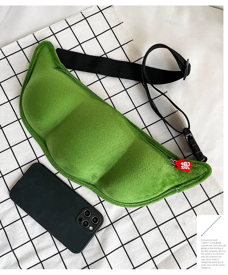 Edamame Shape Messenger Bag