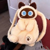 Cute Big Eyes Cat Plush Backpack 40cm