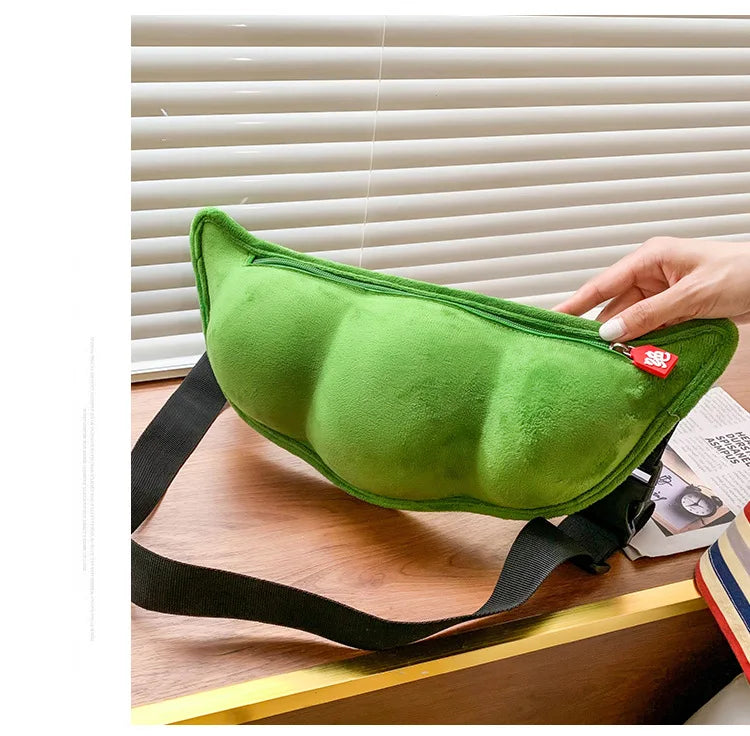 Edamame Shape Messenger Bag