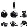 Cute Black Cat Enamel Pin